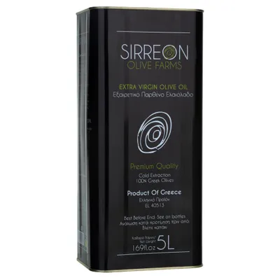 Produktbild von Sirreon Extra Natives Olivenöl –  – Säuregehalt 0,4% – Extravergine Olivenöl – 5000 ml