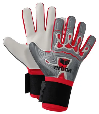 Image de Erima Flex-Ray Robusto Gants de gardien de but Hommes - Gris / Rouge