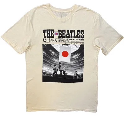 Image de T-shirt The Beatles - « At The Budokan » pour homme/femme (unie) RO15811 (S) (blanc naturel)