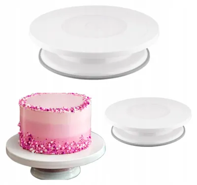 Produktbild von Tadar Tortenplatte Drehteller Kuchen 27,5 cm weiß