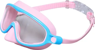 Produktbild von Schwimmbrille für Kinder und Erwachsene, kein Auslaufen, Anti-Beschlag, Gesichtsschutz zum Tauchen mit Nasenabdeckung, Anti-UV, Weitsicht-Schwimmbrille