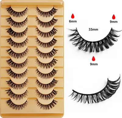 INF DIY Wimpernverlngerung 60D Falsche Wimpern Flauschig