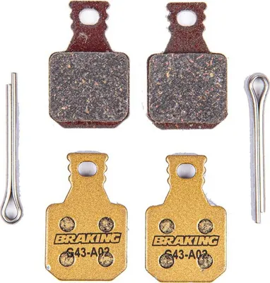 Produktbild von Braking Magura Mt5/mt7 Carbon-metall-scheibenbremsbeläge 2 Pairs Golden  Golden One Size