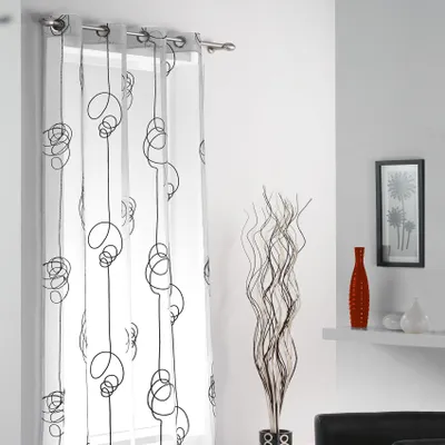Obrázek produktu pro Voile panel s potiskem „Looping“