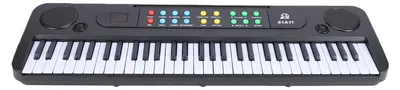 Obrázek produktu pro 61klávesový přenosný elektronický klavír, 200 zvuků, 200 rytmů, s mikrofonem, metronomem a výukovým režimem pro začátečníky, ideální pro domácí cvičení