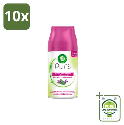 Immagine prodotto di 10 ricariche per diffusore automatico Air Wick Freshmatic - Fragranza rilassante - 250 ml - Confezione grande - 10 pezzi