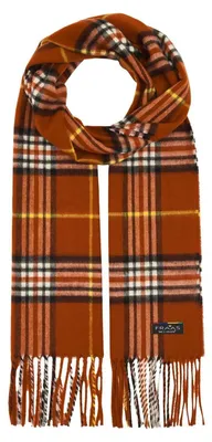Productafbeelding van FRAAS sjaal Cashmink® Scarf with FRAAS Plaid Redwood terracotta