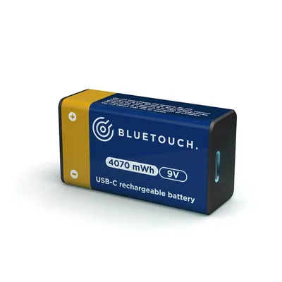 Obrázek produktu pro USB-C nabíjecí baterie BLUETOUCH; typ 9V
