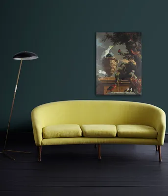 Produktbild von Art for the Home Leinwand Bild Wanddeko Schlafzimmer Wohnzimmer die Menagerie 100 x 70 cm