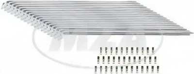 Immagine prodotto di Set: Raggi con capezzolo - 210mm M3 in acciaio inox - SR2
