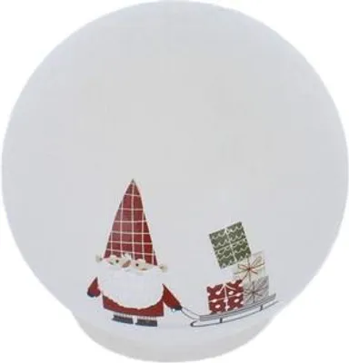 Produktbild von LED Kugel - Wichtel mit Geschenkeschlitten - ø ca. 12 cm