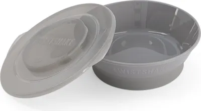 Produktbild von Twistshake - Schale 6+ m Pastellgrau