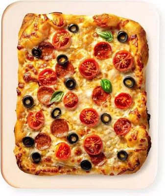 Produktbild von Famanu Pizzastein für Ofen und Grill - rechteckig