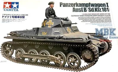 Zdjęcie produktu dla Tamiya 1:35 Niemiecki czołg PzKpfw. I Ausf. B (1) Plastikowy zestaw modelarski