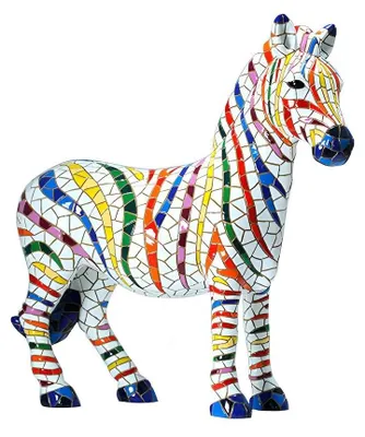 Image de Zèbre arc-en-ciel, figurine, 13 cm
