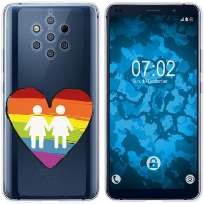 Produktbild von PhoneNatic Case kompatibel mit  Nokia 9 PureView Silikon-Hülle pride Frauen M4