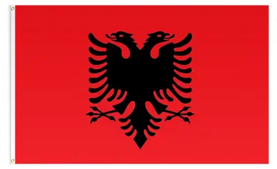 Produktbild von Albanische Flagge 120x180cm aus Polyester