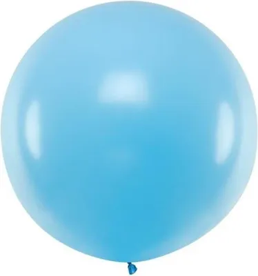 Produktbild von 1 Stk. Luftballon Ø100cm "Uni Pastell" | Himmelblau