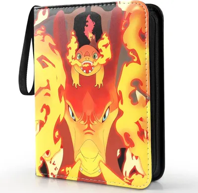 Produktbild von Pokémon Sammelkarten Album, Sammelalbum für Karten, Kunstleder Sammelalbum mit Reißverschluss, 55 Seiten 440 Taschen, Mit Tragegurt & Ringmechanik
