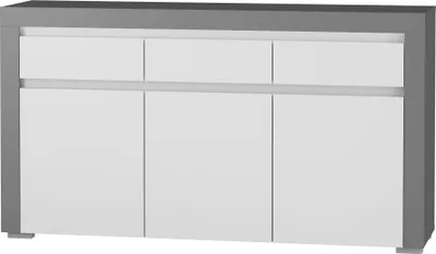 Obrázek produktu pro Nábytek24 Příborník 152 cm Alabama ABK-1 Komoda 3 dveře se 3 zásuvkami