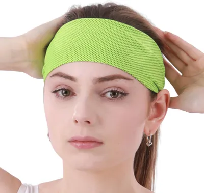 Produktbild von Sport-Stirnband für Männer und Frauen, rutschfest, feuchtigkeitsableitend, dehnbar, sportliches Schweißband für Sport, Laufen, Yoga, Workout, Fitness