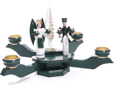 Produktbild von Weihnachtsdeko Adventsleuchter mit Engel & Bergmann BxH 38x38xcm NEU