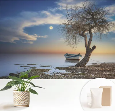 Zdjęcie produktu dla Fototapeta samoprzylepna – 152 x 104 cm – tapeta – tapeta ścienna – obrazy ścienne – folia samoprzylepna – folia dekoracyjna – tapeta foliowa – ściana – dekoracja – salon – spokojny krajobraz