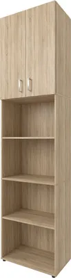 Produktbild von Kombi Regal Beistellschrank Aktenschrank Standschrank Schrank Büro "Trio 24" Sonoma/Eiche