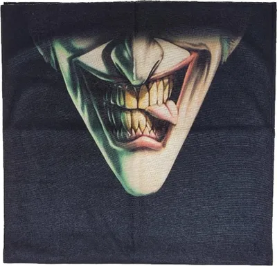 Immagine prodotto di Jumada's – Bandana Joker per moto – Maschera per il viso da moto – Sci e sport all'aria aperta – Sciarpa – Maschera multifunzionale per il viso – Moto, sci e attività all'aria aperta
