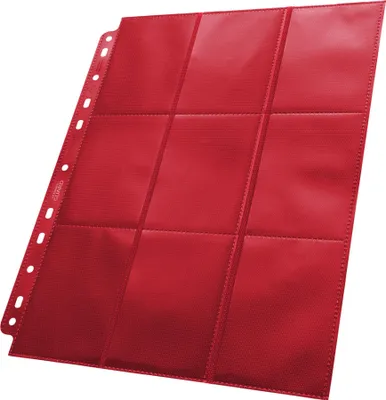 Zdjęcie produktu dla Strona do albumu Ultimate Guard - Side Loaded 18-Pocket Pages Red (1 sztuka)