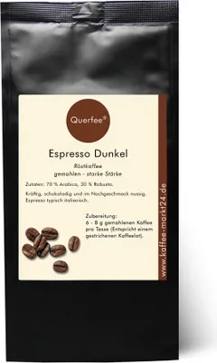 Produktbild von Espresso dunkel - Ganze Bohne, 1000 g