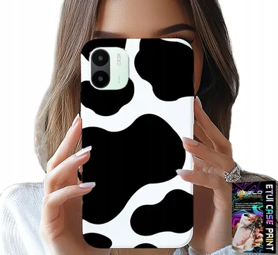 Obrázek produktu pro Pouzdro pro Xiaomi Redmi A2 - černobílé kravské nášivky, módní vzory