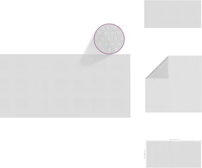 Immagine prodotto di vidaXL Telone solare per piscina galleggiante PE 450x220 cm grigio - Coperture e sottocoperture per piscine