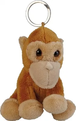 Produktbild von Schlüsselanhänger Plüschtier Orang Utan, 15cm, Kuscheltiere Stofftiere Schlüsselring