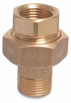 Immagine prodotto di Raccordo filettato in ottone per radiatori 1/2" femmina x 1/2" maschio a tenuta conica