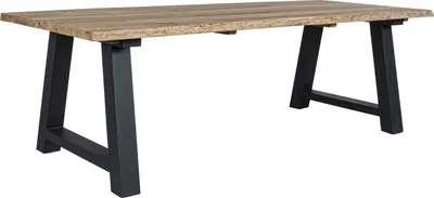 Produktbild von Gartentisch - Teakholz - 240 x 100 cm - Aluminiumgestell