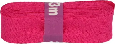 Produktbild von Schrägband 3m x 20mm Baumwolle gefalzt 60 Farben Einfassband Saumband