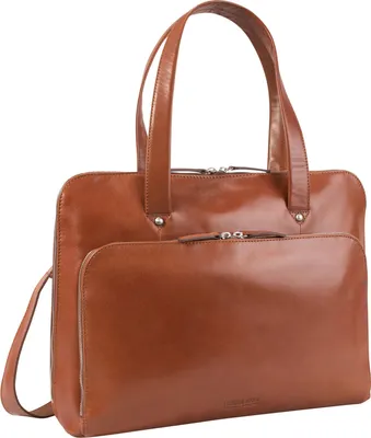 Produktbild von LEONHARD HEYDEN Leder Aktentasche Umhängetasche mit Laptopfach Cambridge Briefcase 1 Compartment Cognac braun