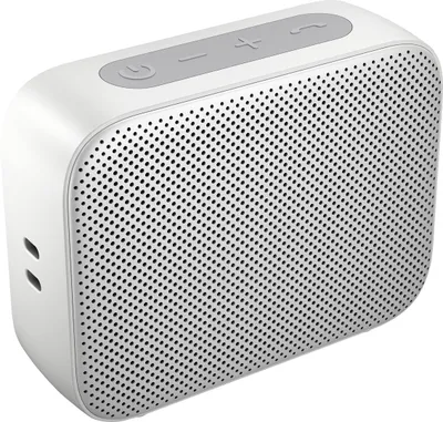 Zdjęcie produktu dla HP Głośnik Bluetooth 350, srebrny, Bezprzewodowy, Biały, Uniwersalne, Wbudowana bateria, 180 g, 78,5 mm