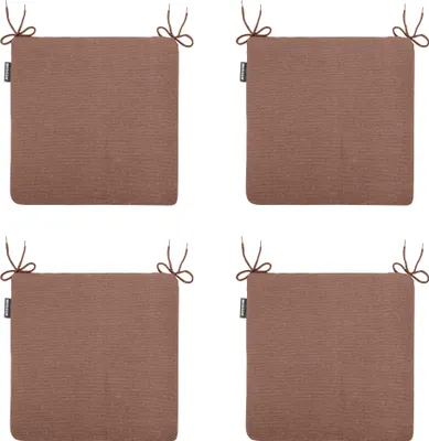 Produktbild von Madison – Panama-Sitzkissen – Braun – 40 x 40 x 4,5 cm – 4er-Set