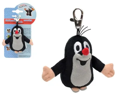 Zdjęcie produktu dla Kret z karabińczykiem pluszowy 8cm na karcie