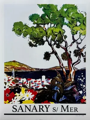 Image de Sanary Sur Mer - 30x40cm Affiche Poster