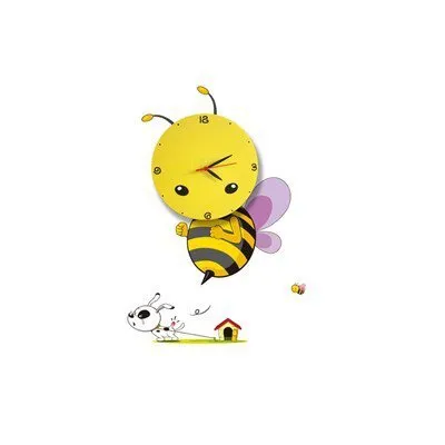 Produktbild von Kinder Wandleuchte Milagro BEE LED CLOCK 0,6W LED, Kunststoff, multicolor, mit Uhr