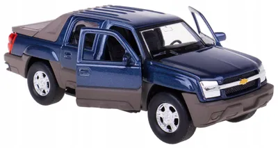 Image de Welly, modèle réduit de la Chevrolet Avalanche, échelle 1:34-39, couleur bleue