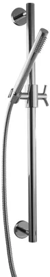 Produktbild von PaulGurkes Duschstange Handbrause Set rund Messing Brausestange Höhenverstellbar