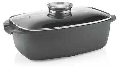 Produktbild von Hohe Bratpfanne mit Deckel - Cook&Space Schwarz