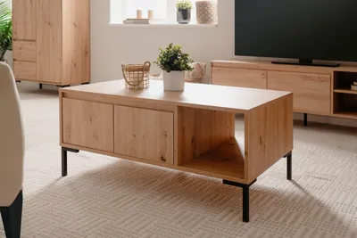 Produktbild von Couchtisch >Korsika< (BxHxT: 100x43x60 cm) in Nachbildung Artisan Oak