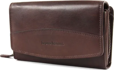 Produktbild von bruno banani Leder Geldbörse Lavato Wallet with Flap Brown braun