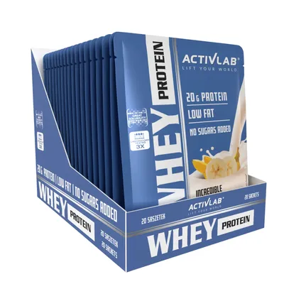 Zdjęcie produktu dla Activlab Whey Protein białko serwatkowe 20 saszetek WPC smak bananowy