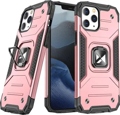 Zdjęcie produktu dla Wozinsky Ring Armor Pancerne Hybrydowe Etui Pokrowiec + Magnetyczny Uchwyt Iphone 13 Różowy